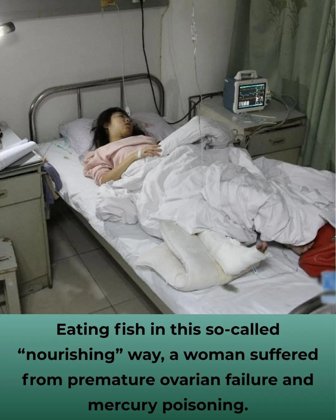 Eating Fish “for Ultimate Strength” — 30-Year-Old Woman Diagnosed with Premature Ovarian Failure, Body Full of Mercury