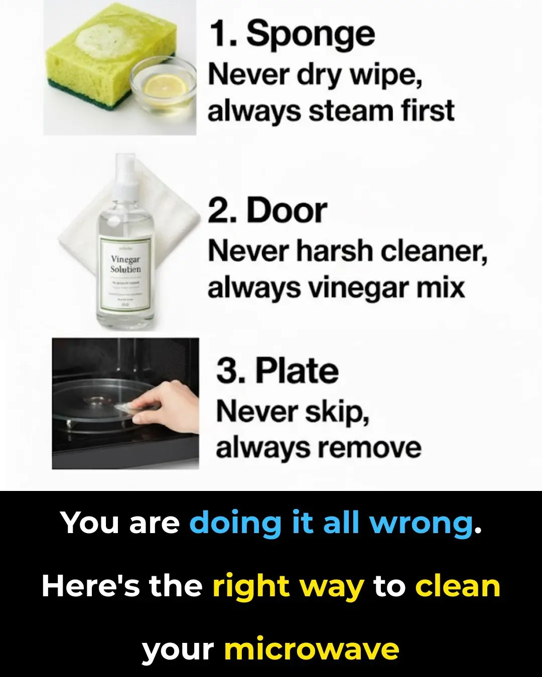 You are doing it all wrong. Here’s the right way to clean your microwave