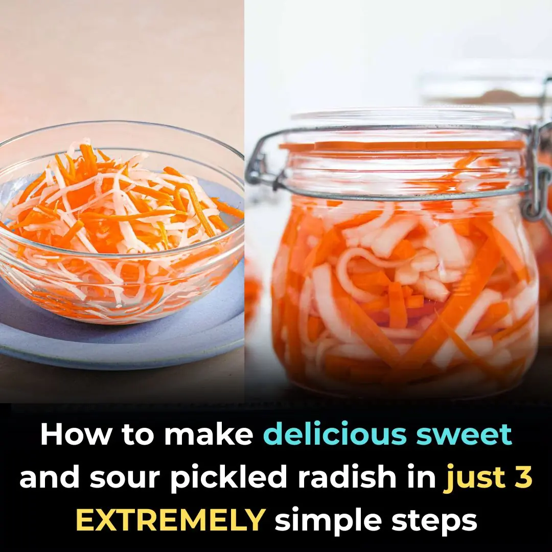 How to make delicious sweet and sour pickled radish in just 3 EXTREMELY simple steps