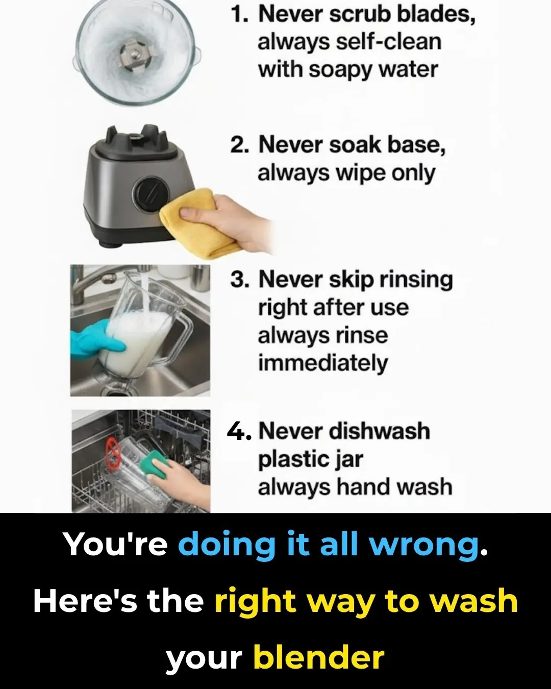You’re Doing It All Wrong. Here’s the Right Way to Wash Your Blender