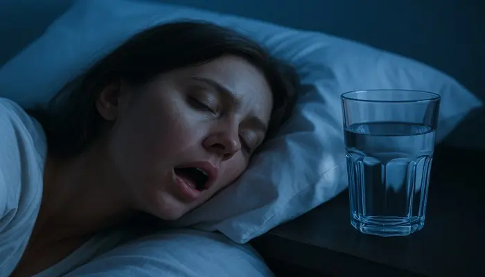 People whose mouths feel dry when sleeping at night need to know these 8 reasons