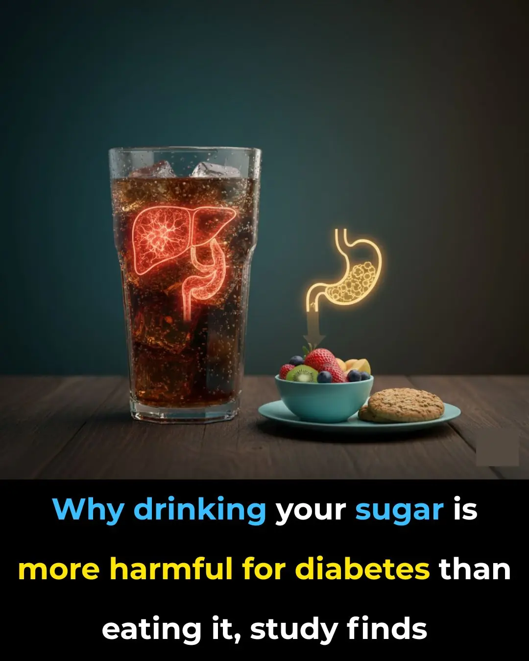 Why drinking your sugar is more harmful for diabetes than eating it, study finds