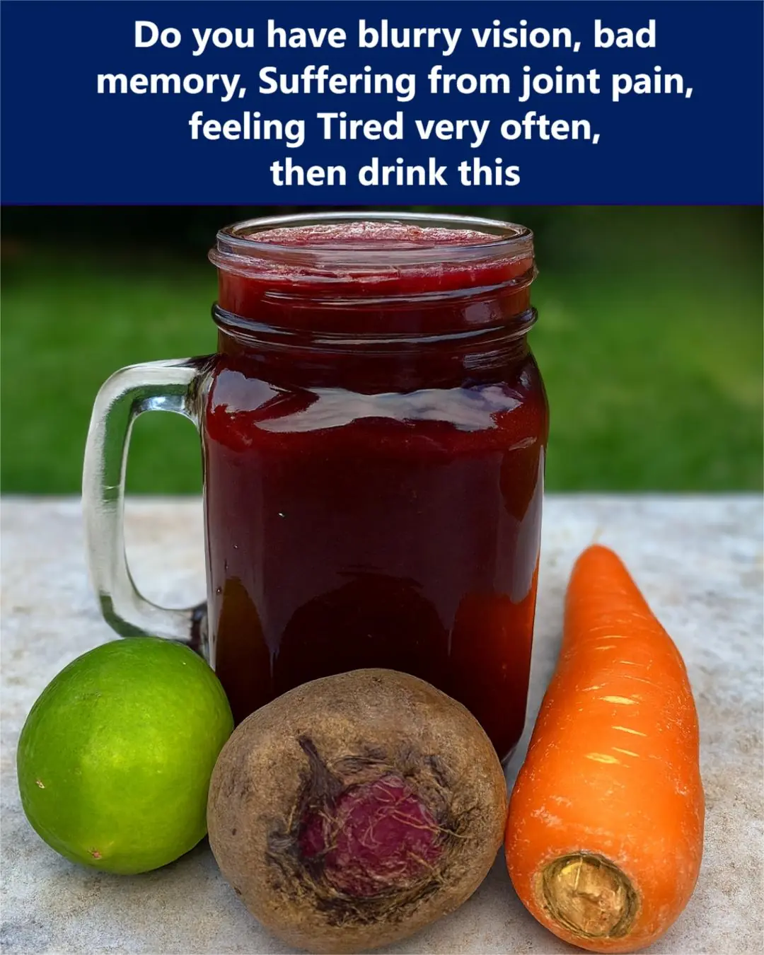 Natural Energy and Vision Booster Juice: The Ultimate Drink for Tiredness, Joint Pain & Memory Problems