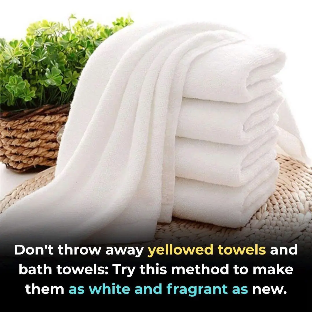 Don't throw away yellowed towels and bath towels: Try this method to make them as white and fragrant as new.