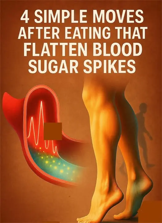 4 simple moves after eating that flatten blood sugar spikes