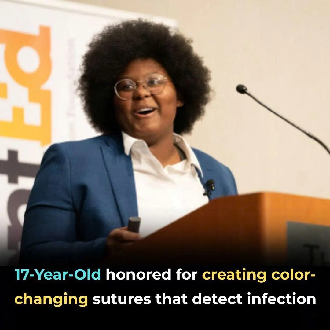 17-Year-Old Honored For Creating Color-Changing Sutures That Detect Infection