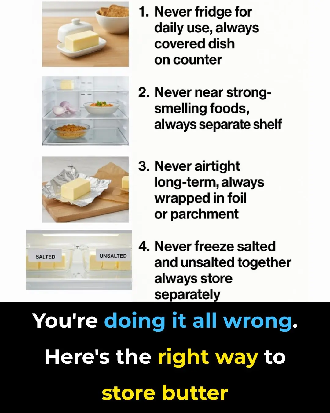 You're doing it all wrong. Here’s the right way to store butter
