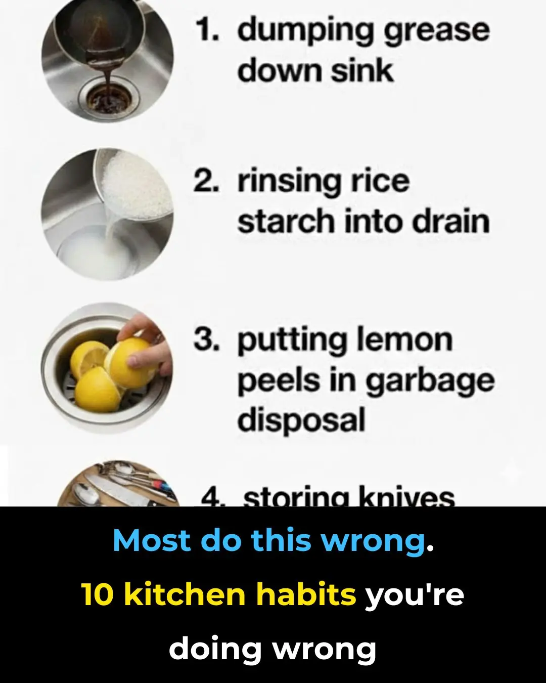 Most do this wrong. 10 kitchen habits you’re doing wrong