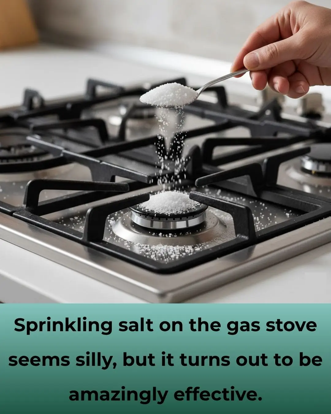 Why You Should Sprinkle Salt on Your Gas Stove