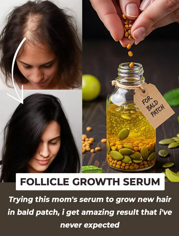 DIY Follicle Growth Serum for Bald Patches: Natural Hair Regrowth with Powerful Botanicals