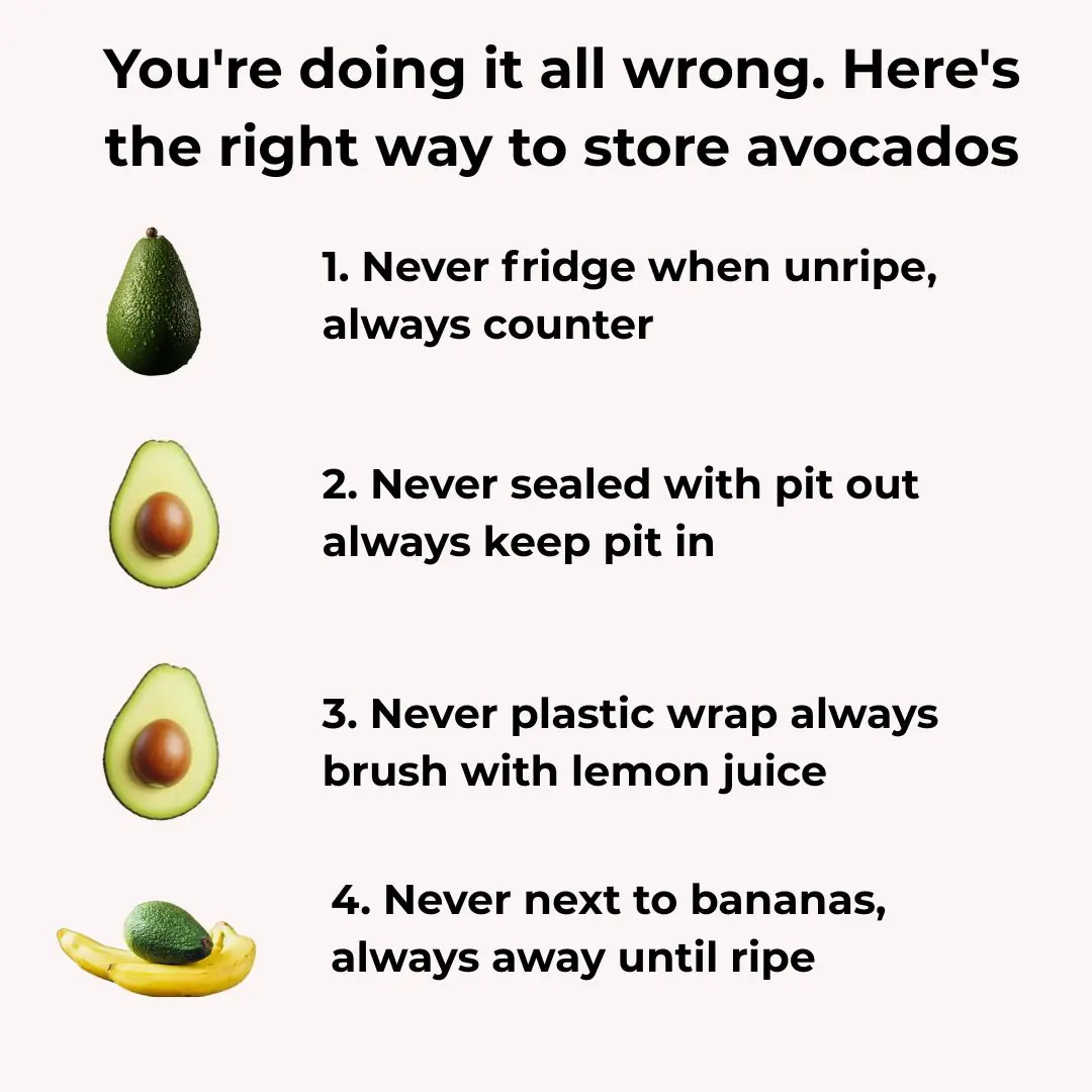 You're doing it all wrong. Here’s the right way to store avocados