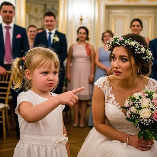 "My fiancé's young daughter objected at our wedding, exclaiming, 'Daddy, you can't marry her—you already have a wife!'"