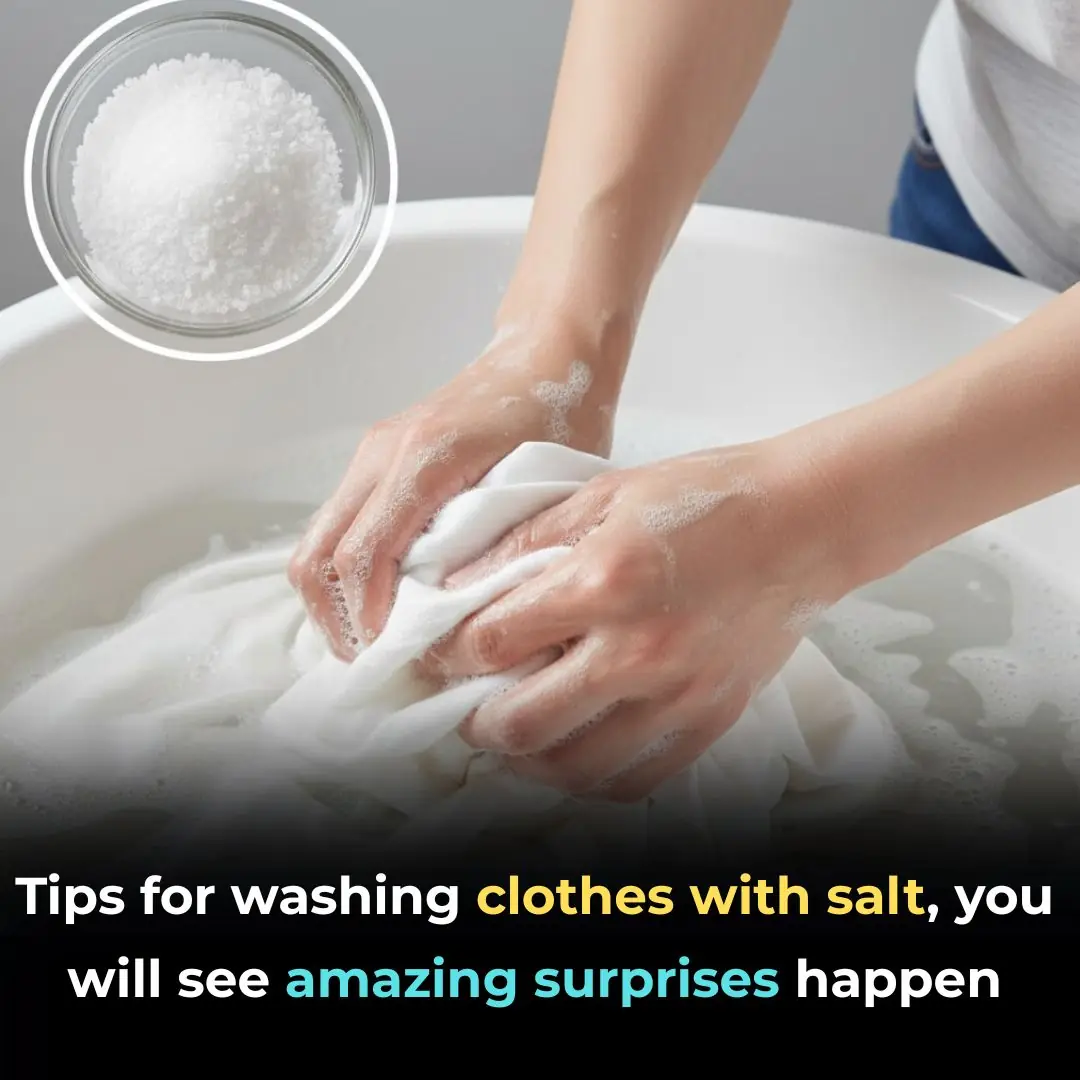 Tips for washing clothes with salt, you will see amazing surprises happen