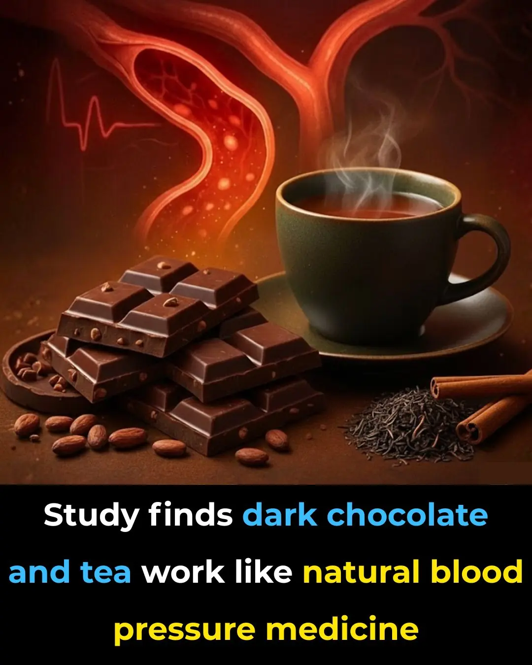 Dark chocolate and tea found to significantly lower blood pressure