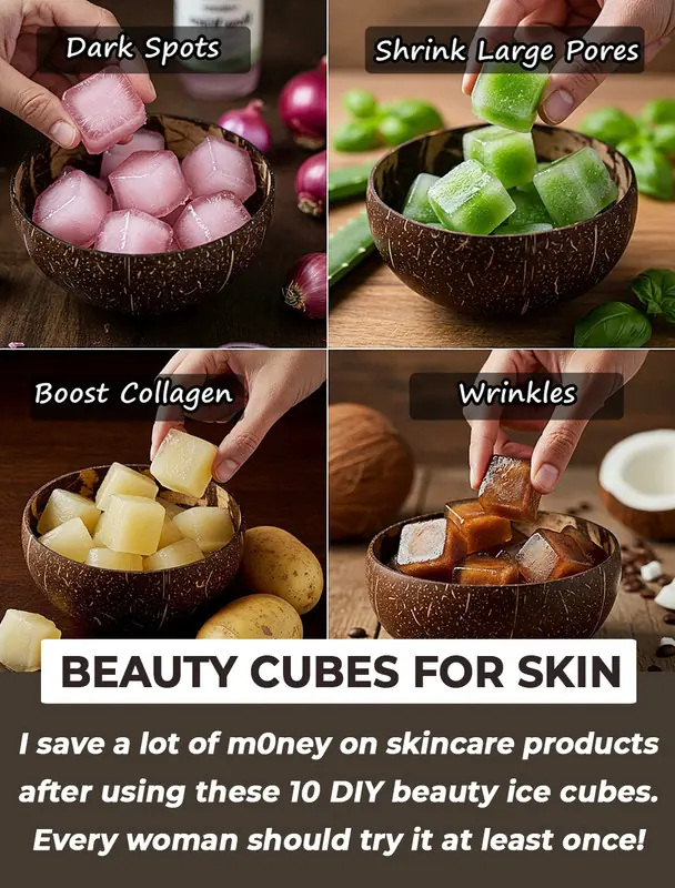 10 DIY Beauty Ice Cubes for Glowing Skin, Acne, and Anti-Aging