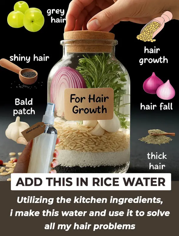 Easy Guide to Using Rice Water for Hair Growth: Natural Solutions for Stronger, Shinier, and Healthier Hair