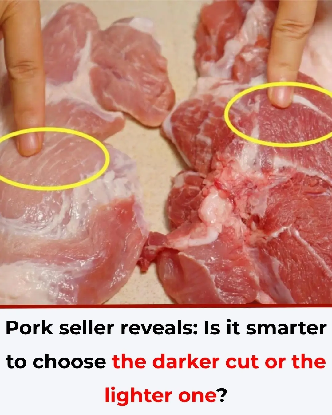 Should You Choose Pork with a Dark or Light Color for the Freshest Quality?