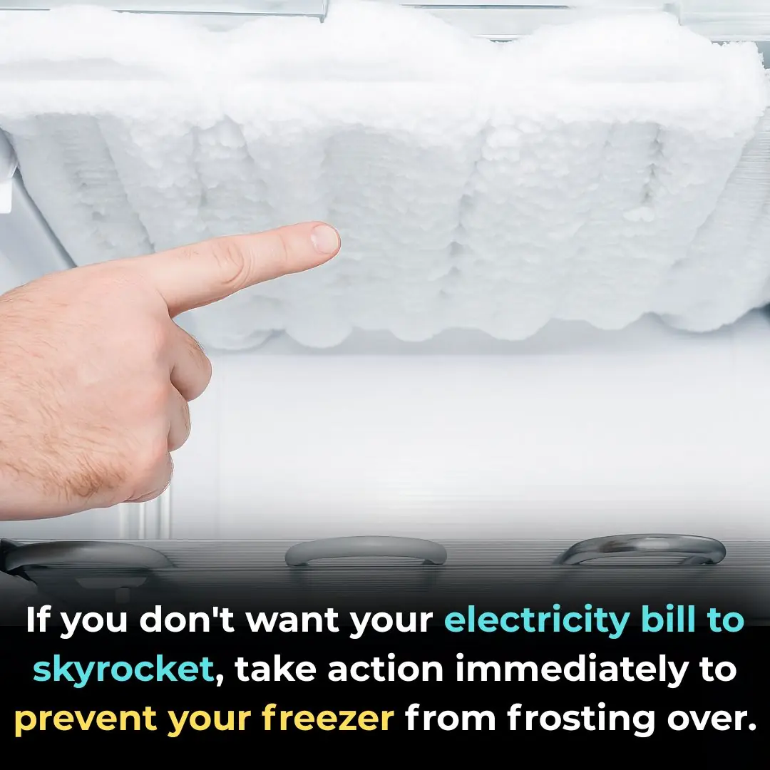 If you don't want your electricity bill to skyrocket, take action immediately to prevent your freezer from frosting over
