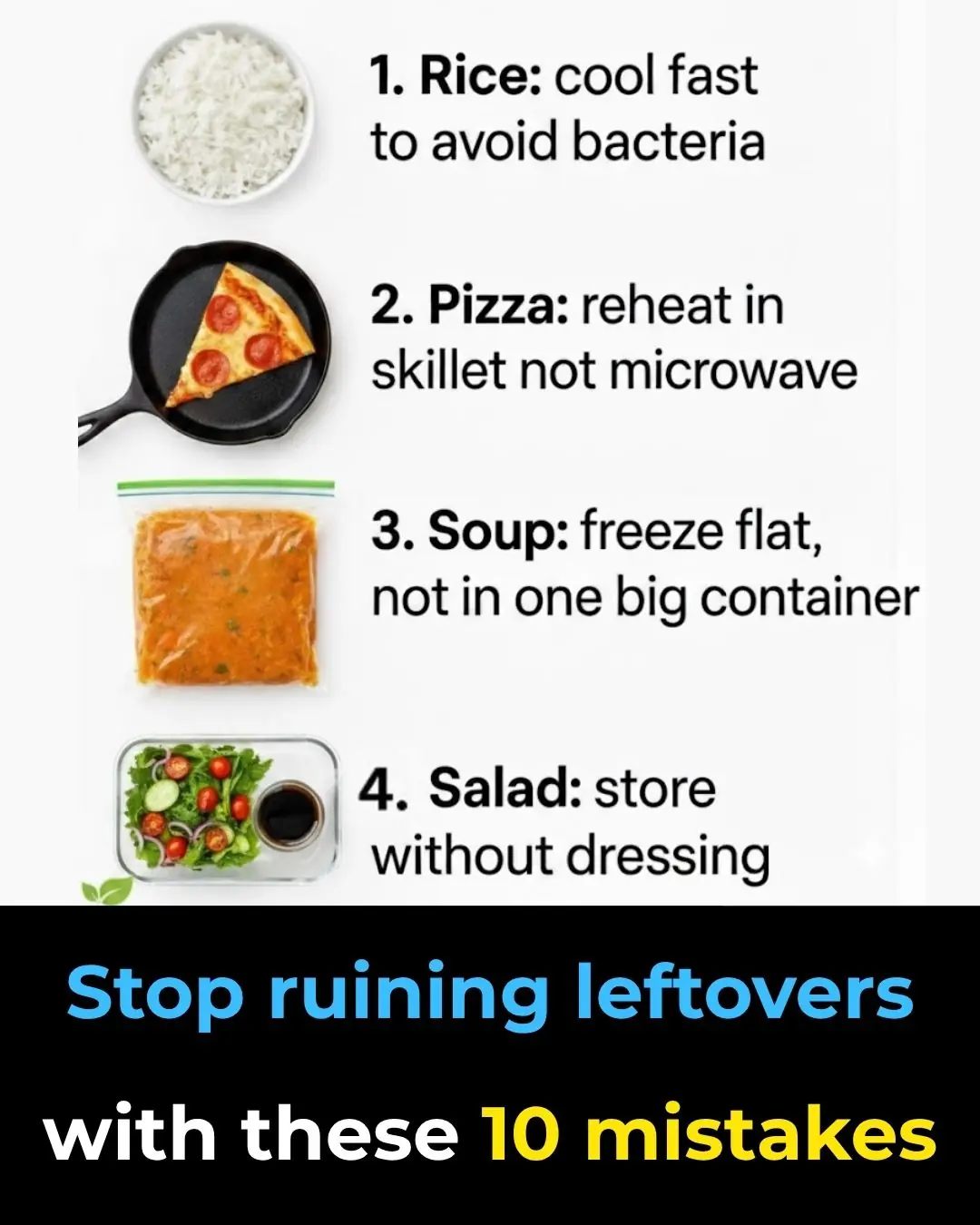 Stop ruining leftovers with these 10 mistakes