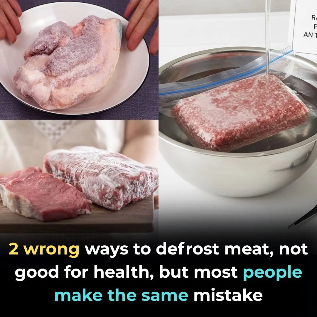 2 wrong ways to defrost meat, not good for health, but most people make the same mistake