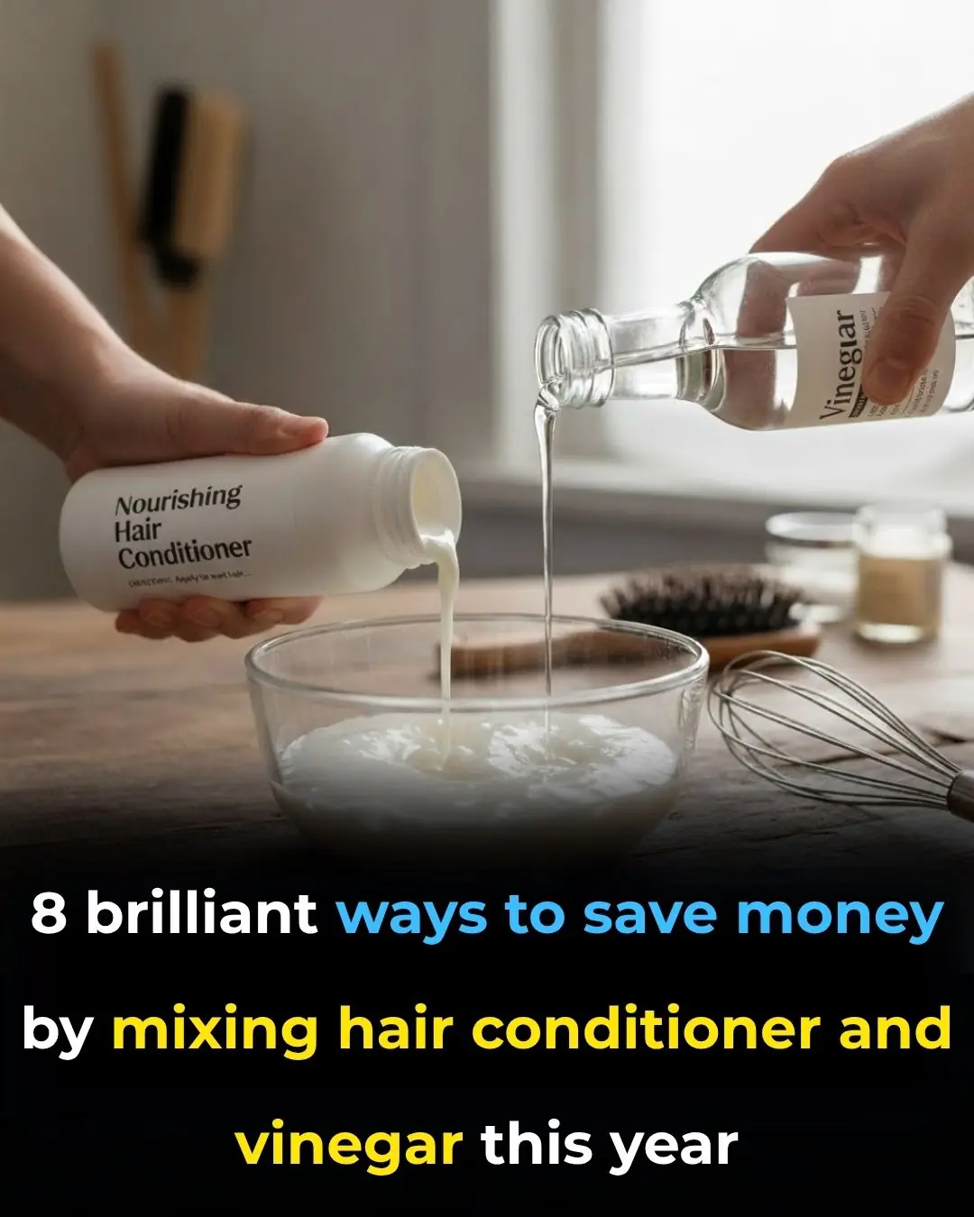 8 brilliant ways to save money by mixing hair conditioner and vinegar this year