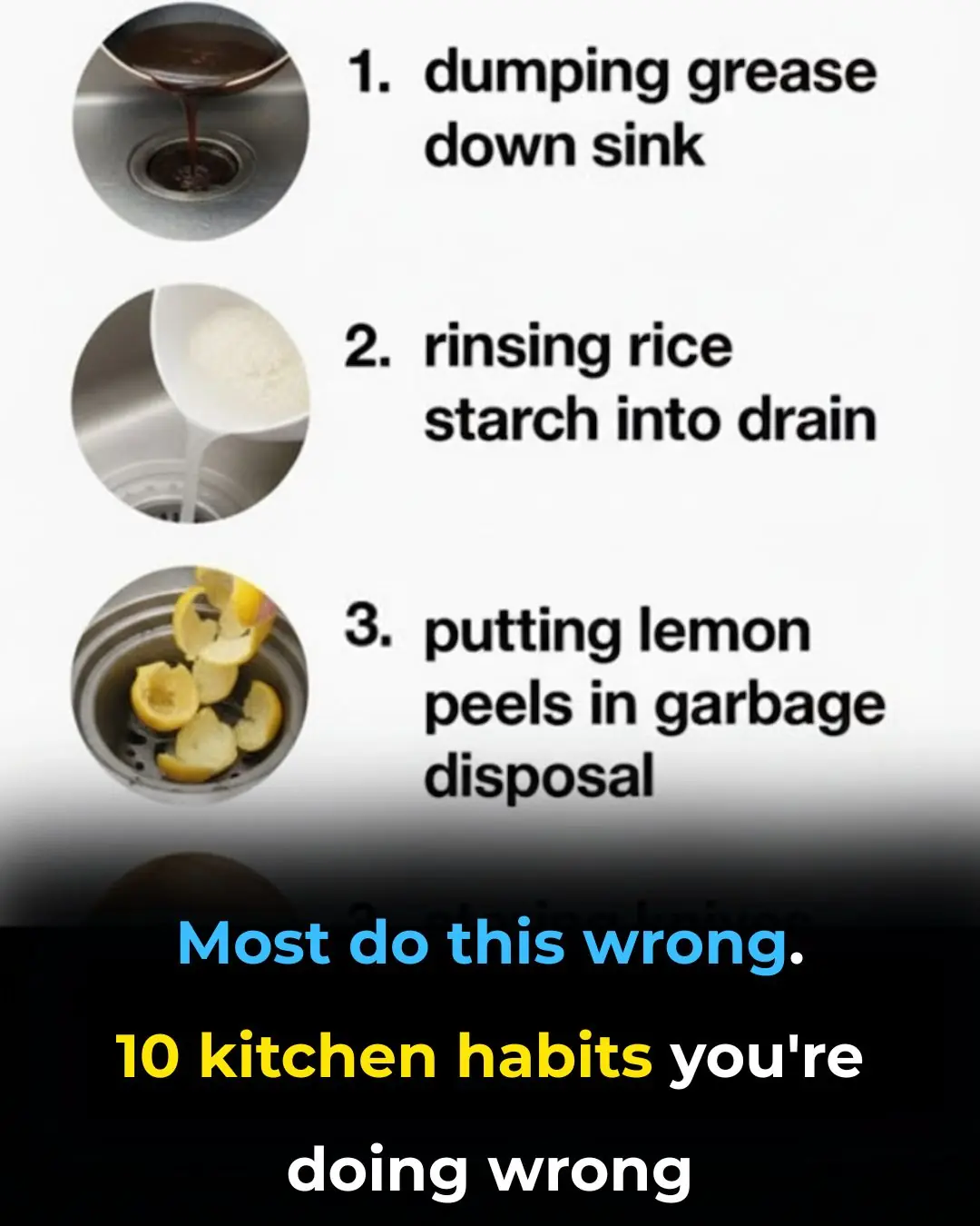 Most do this wrong. 10 kitchen habits you’re doing wrong