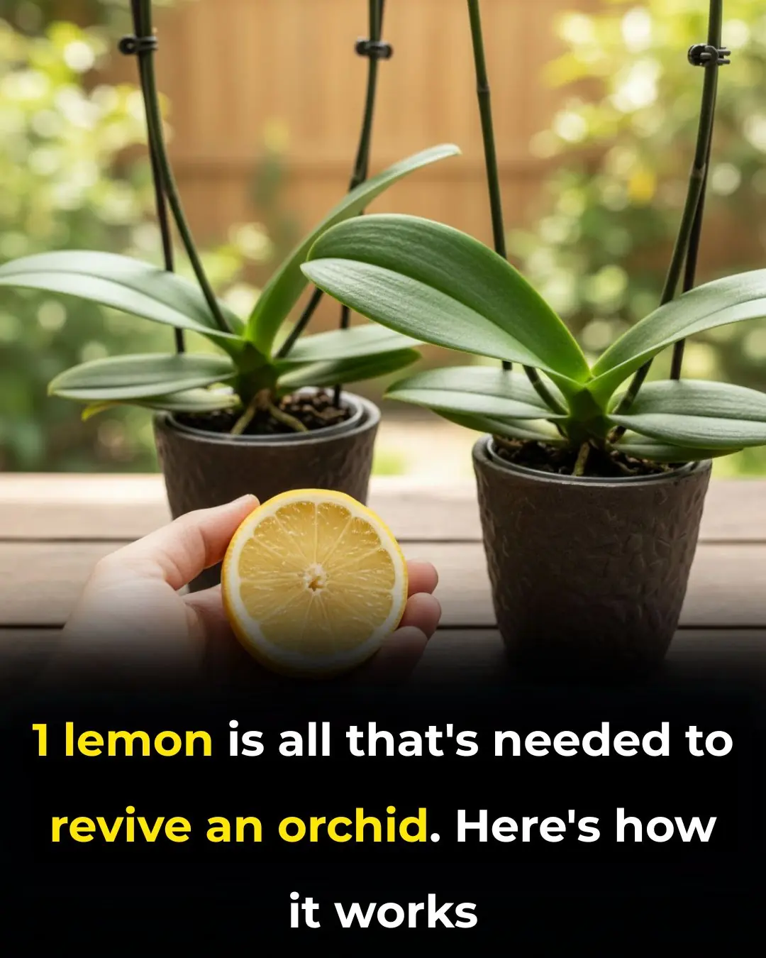 1 Lemon Is All You Need to Revive an Orchid: Here’s How It Works