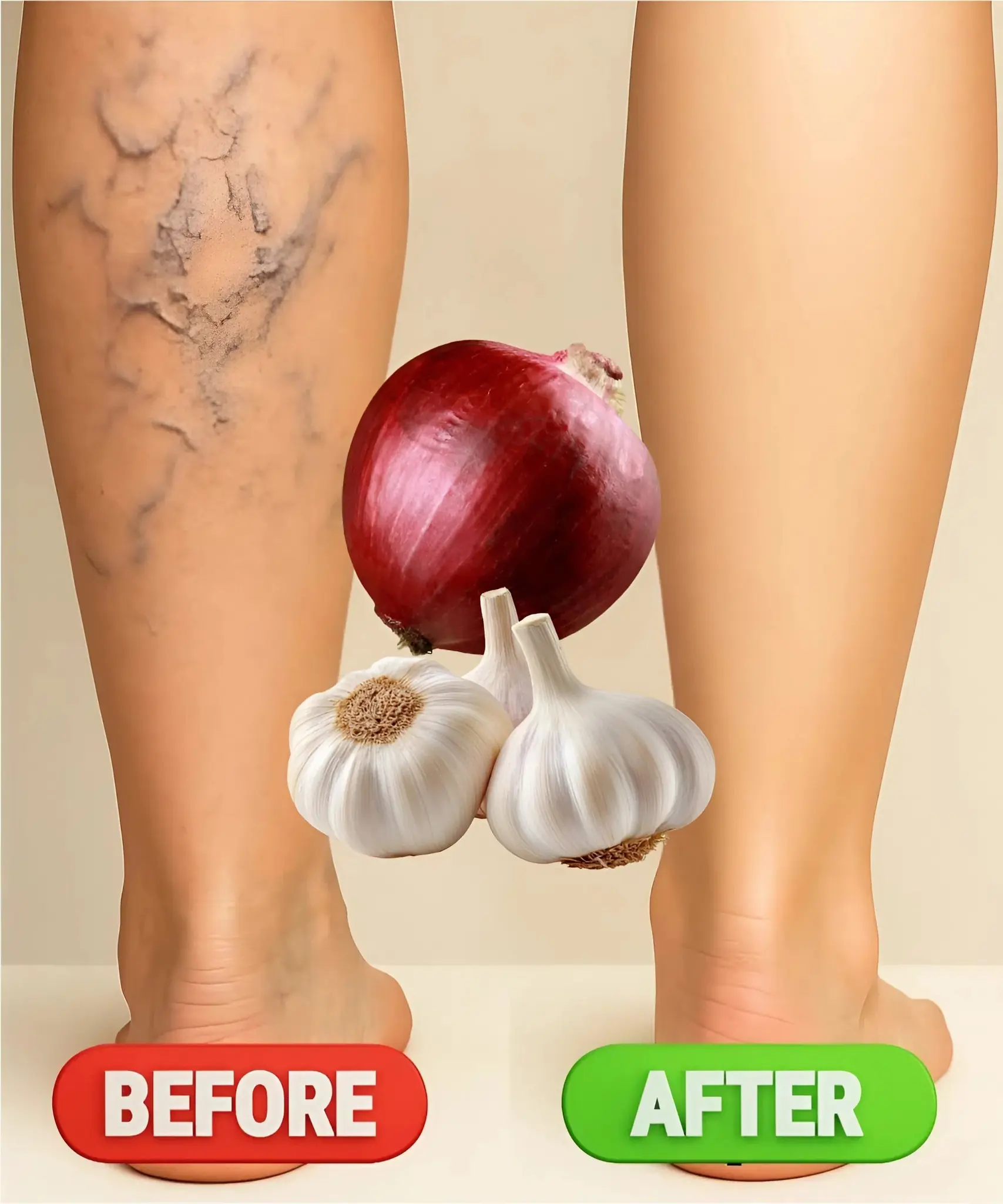 Homemade Remedies for Varicose Veins with Onion, Garlic, and Apple Cider Vinegar