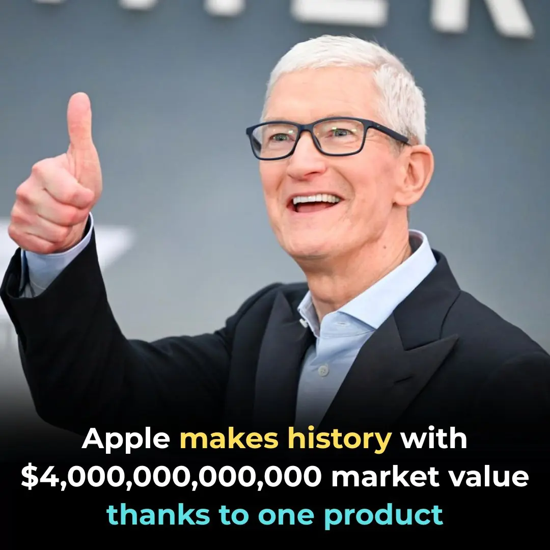 Apple makes history with $4,000,000,000,000 market value thanks to one product