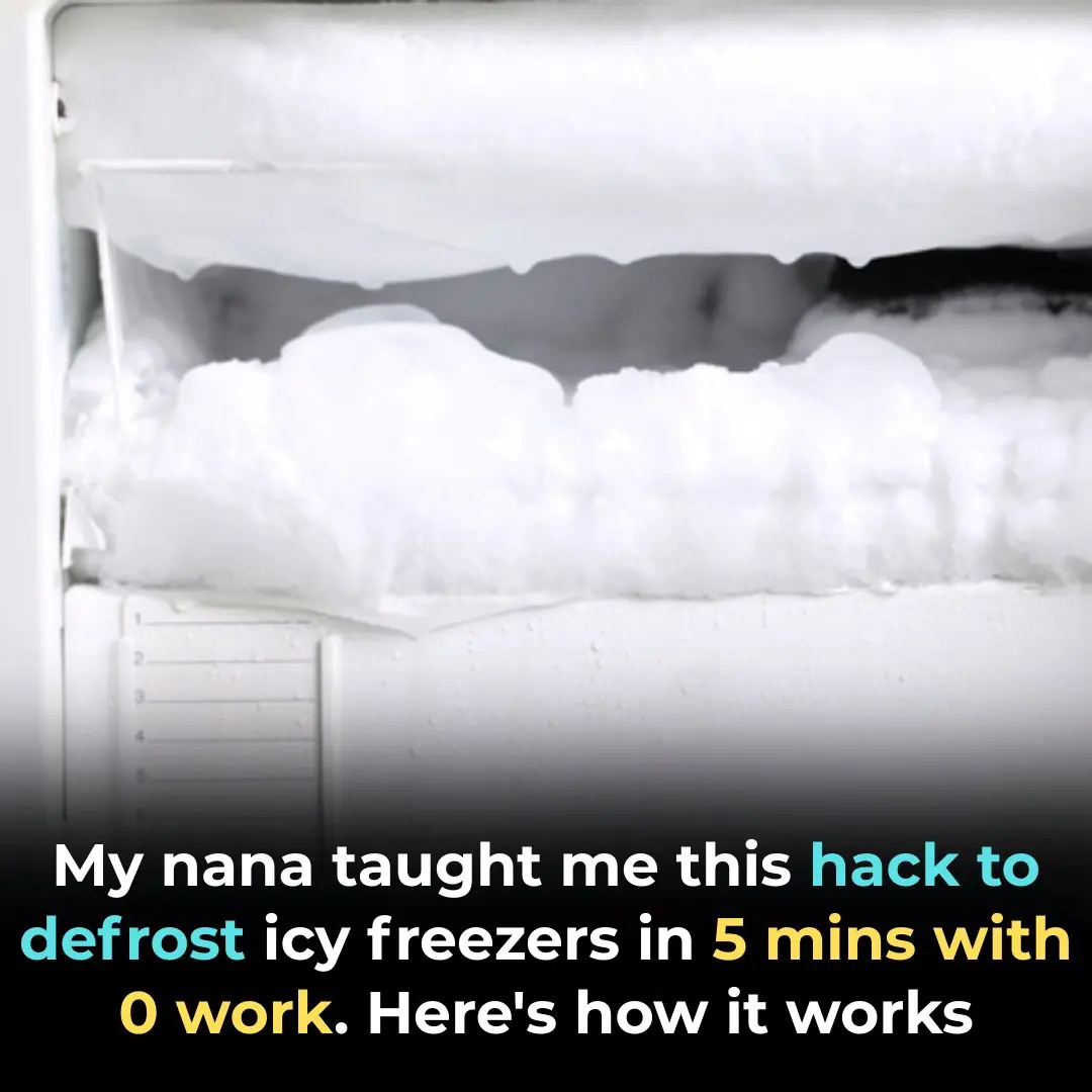 My nana taught me this hack to defrost icy freezers in 5 mins with 0 work. Here’s how it works