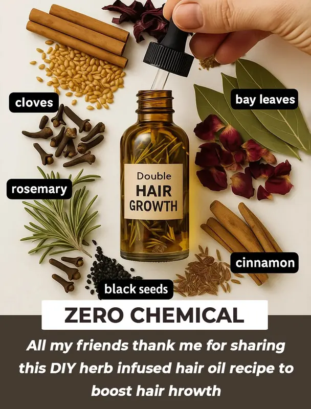 Golden Recipe to Boost Hair Growth Naturally: This Powerful Herb-Infused Hair Oil Can Stimulate Hair Growth and Prevent Hair Loss