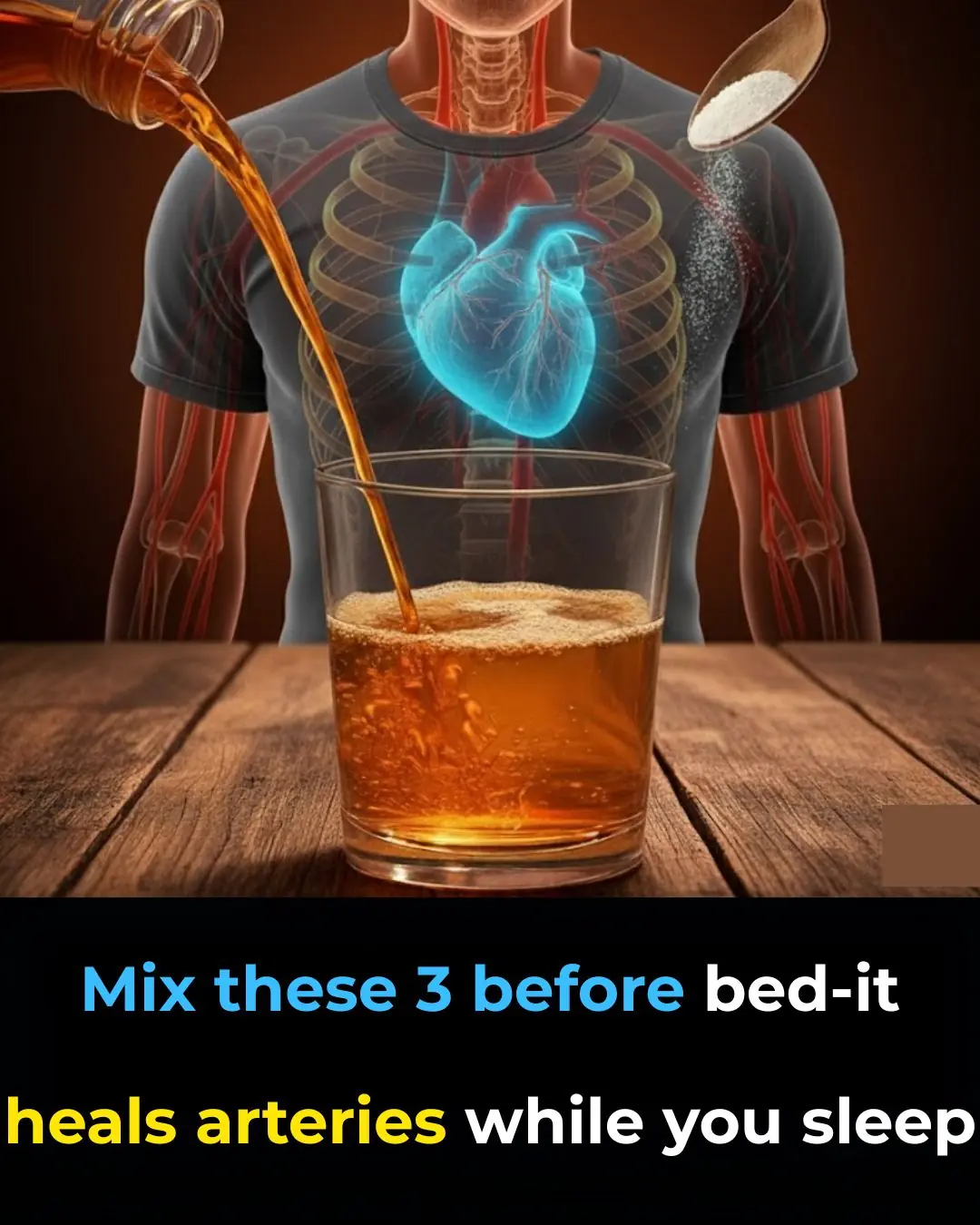 Mix these 3 before bed — it heals arteries while you sleep