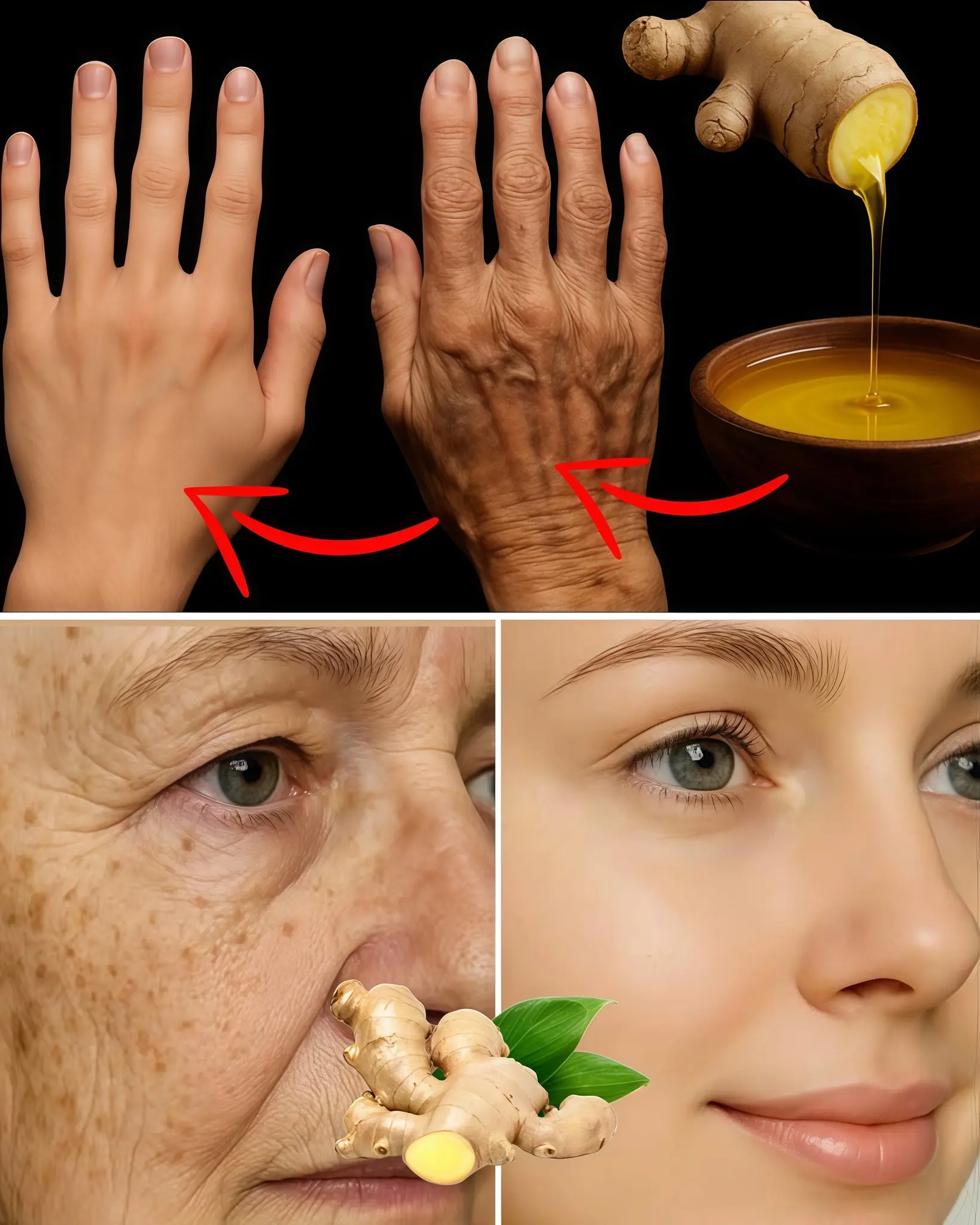 Ginger – 100 Times More Powerful Than Botox: The Natural Secret to Eliminate Wrinkles, Freckles, and Dark Spots