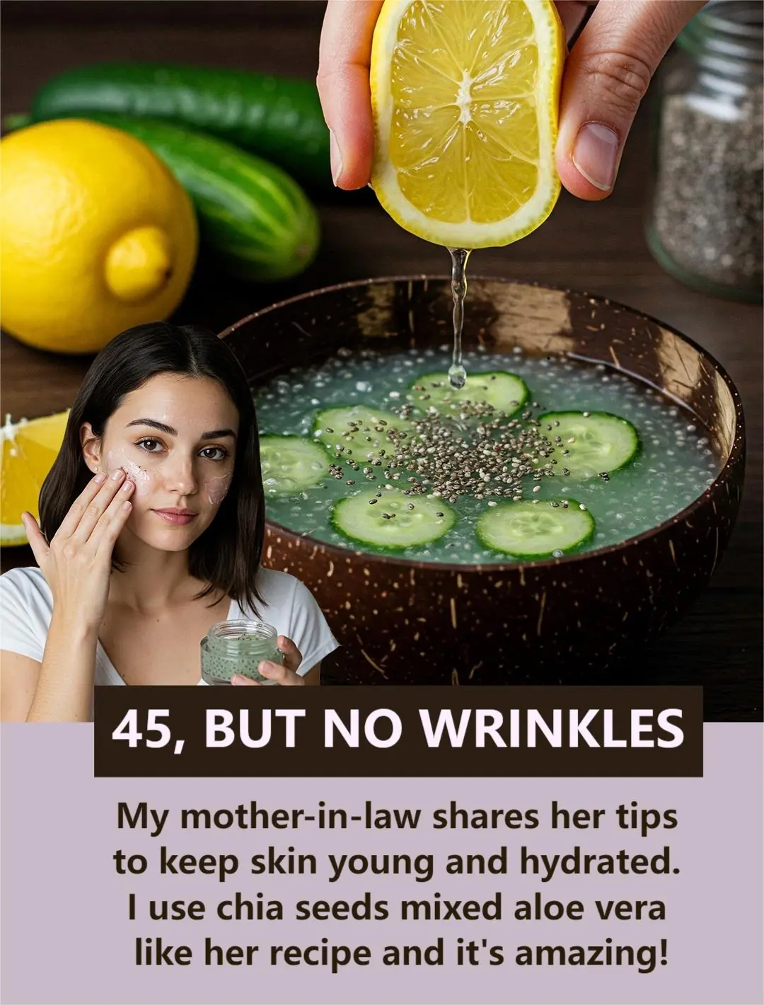 The Chia Seed–Aloe Vera Anti-Wrinkle Mask: A Natural Remedy for Smoother, Younger-Looking Skin
