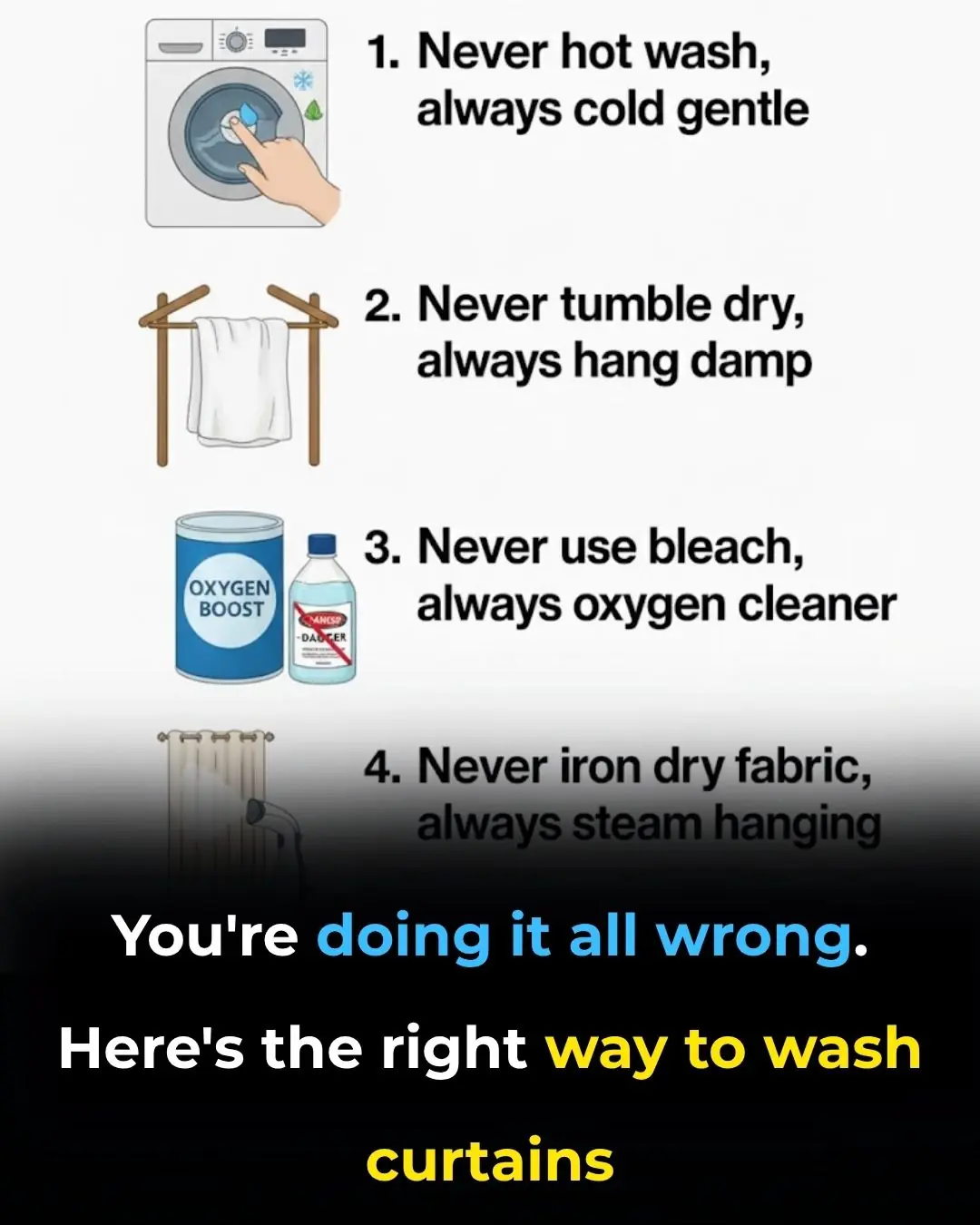 You’re doing it all wrong. Here’s the right way to wash curtains
