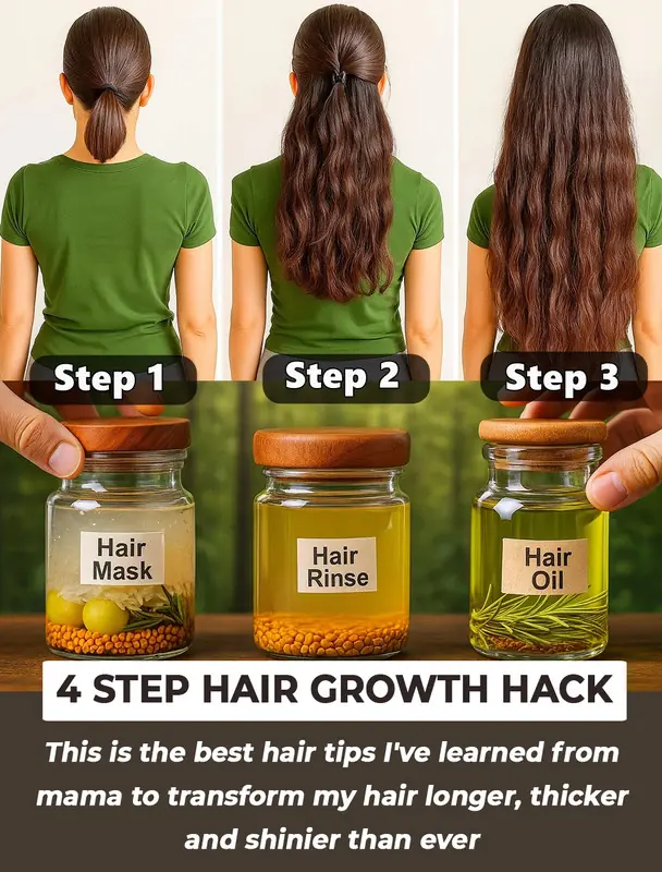 4 Step Hair Growth Hack and Essential Hair Care Tips for Strong, Thick Hair