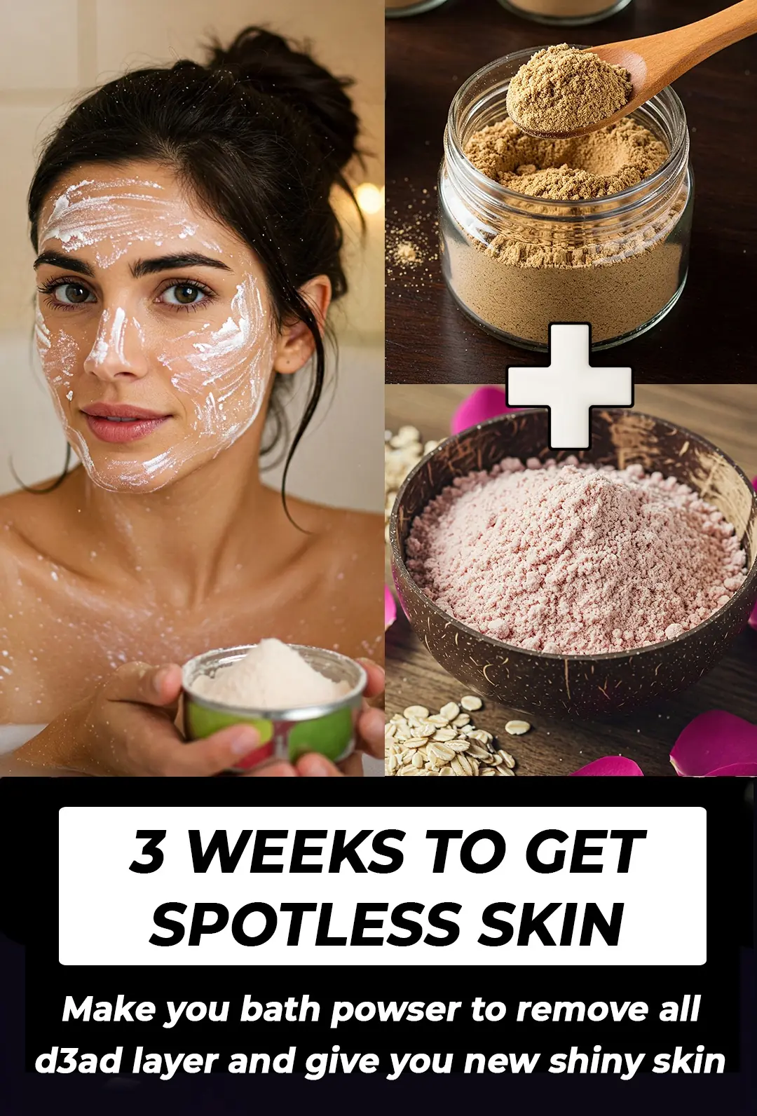 Homemade Body Whitening Bath Powder