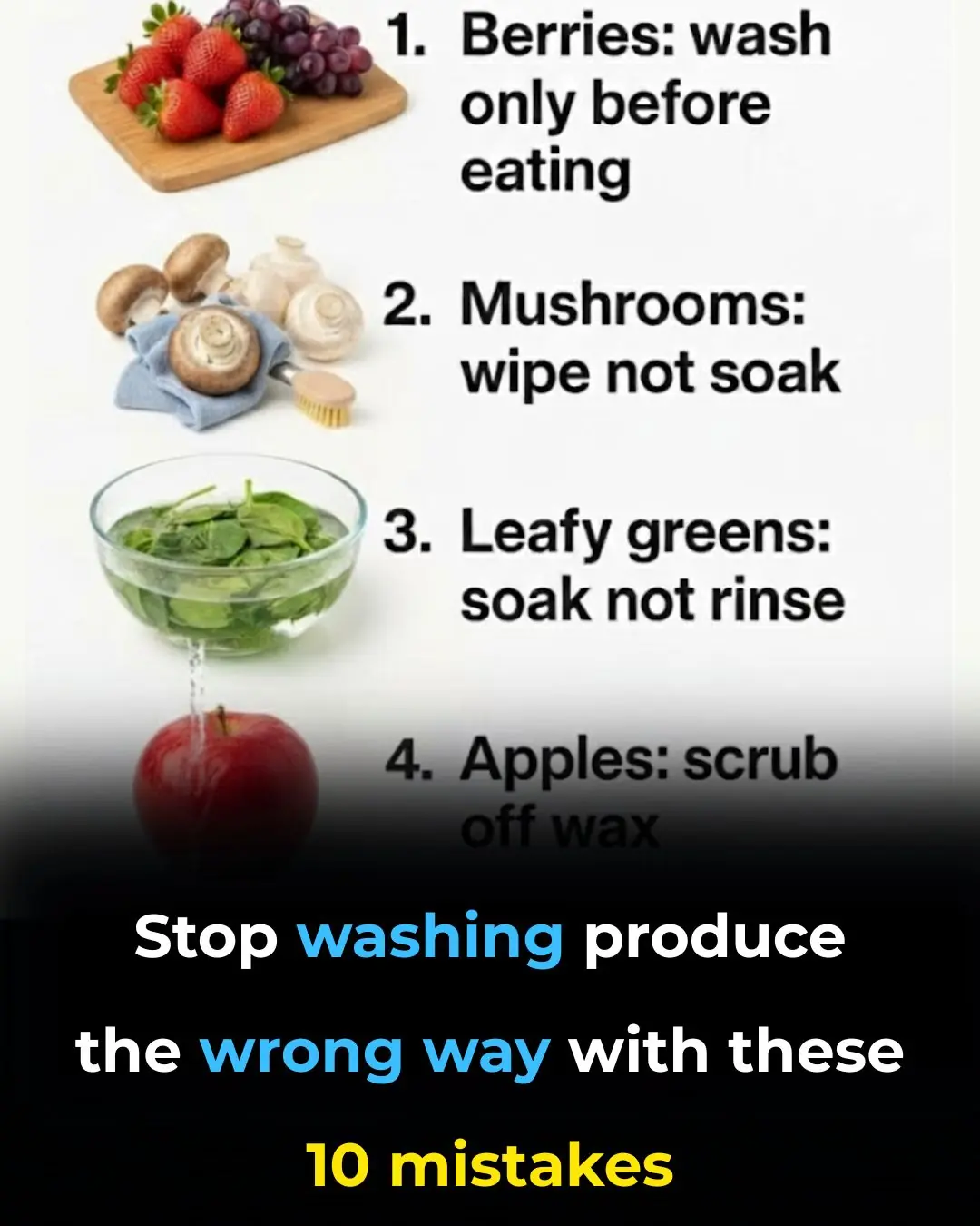 Stop washing produce the wrong way with these 10 mistakes
