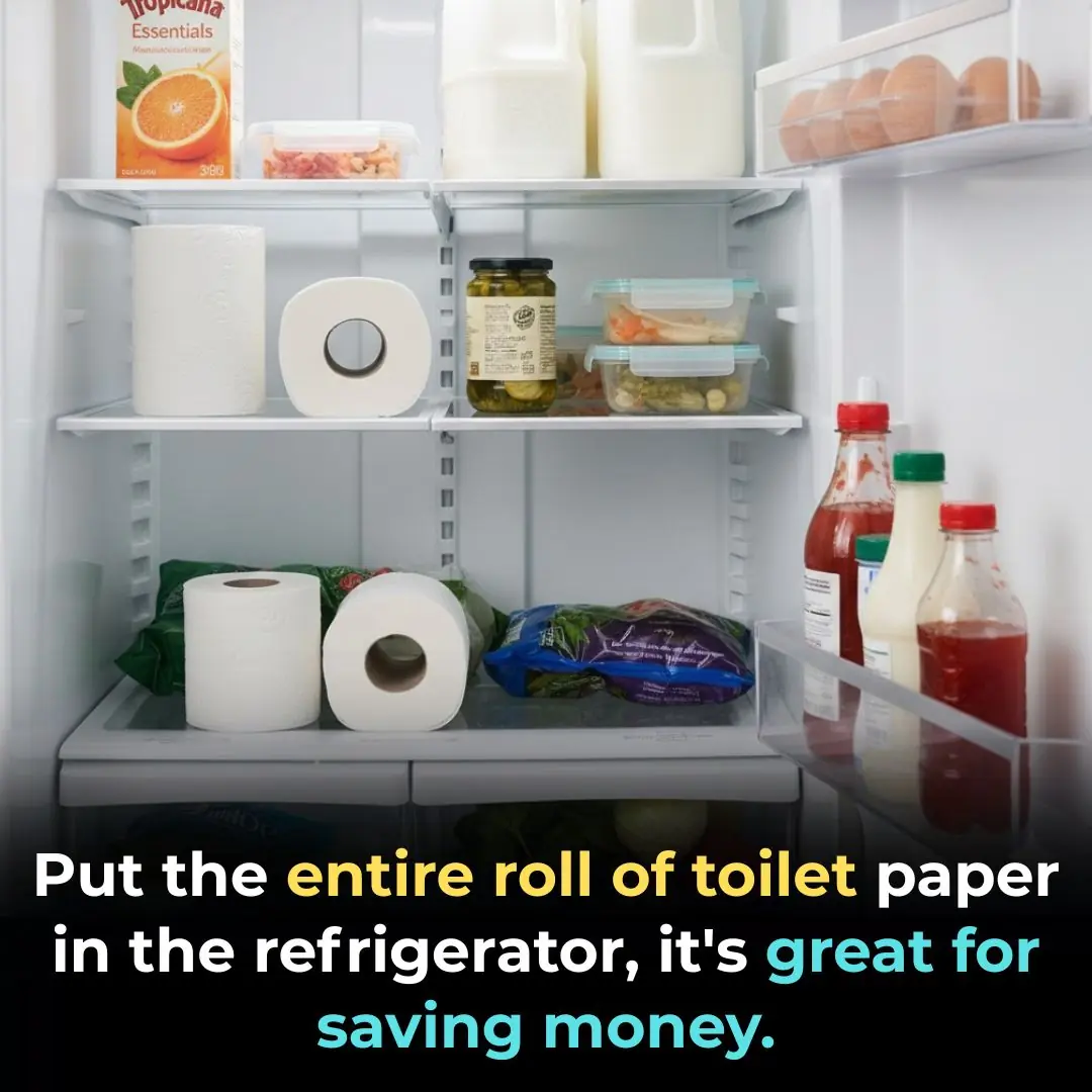 Put the entire roll of toilet paper in the refrigerator