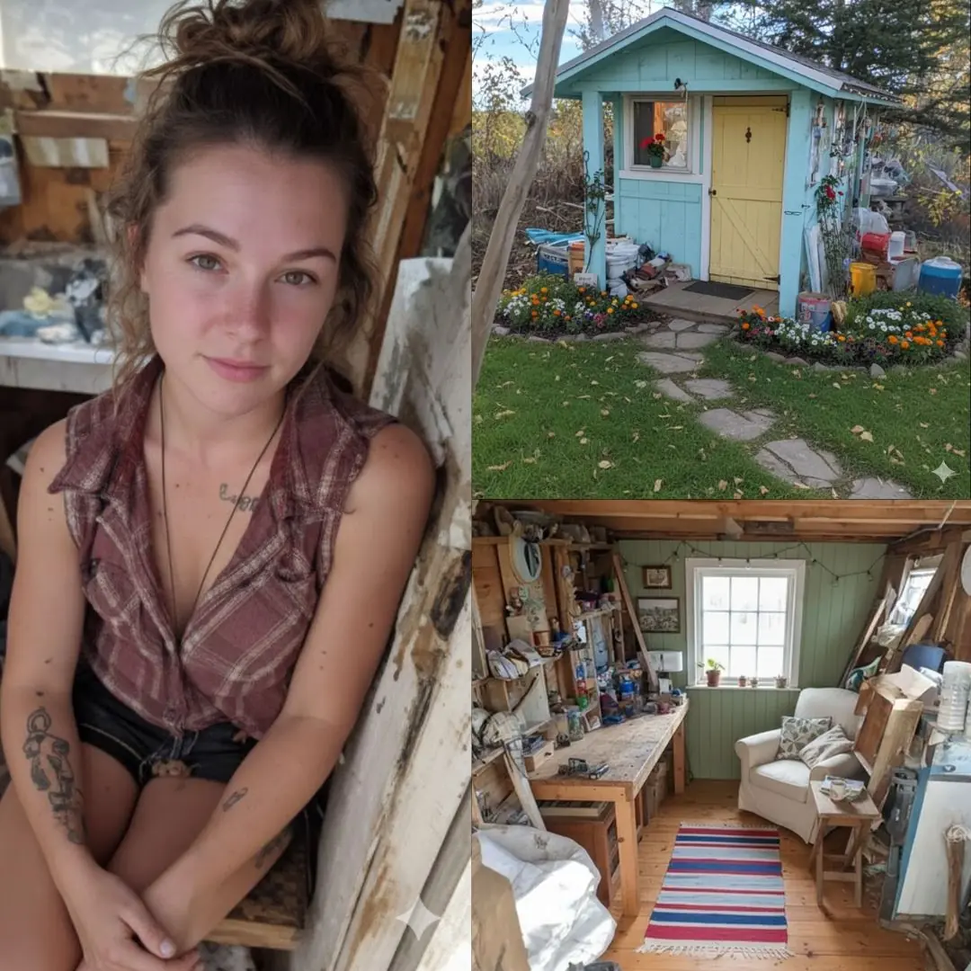 Piece by piece, she rebuilt it with her own hands — and turned it into one of the coziest tiny homes you’ll ever see!
