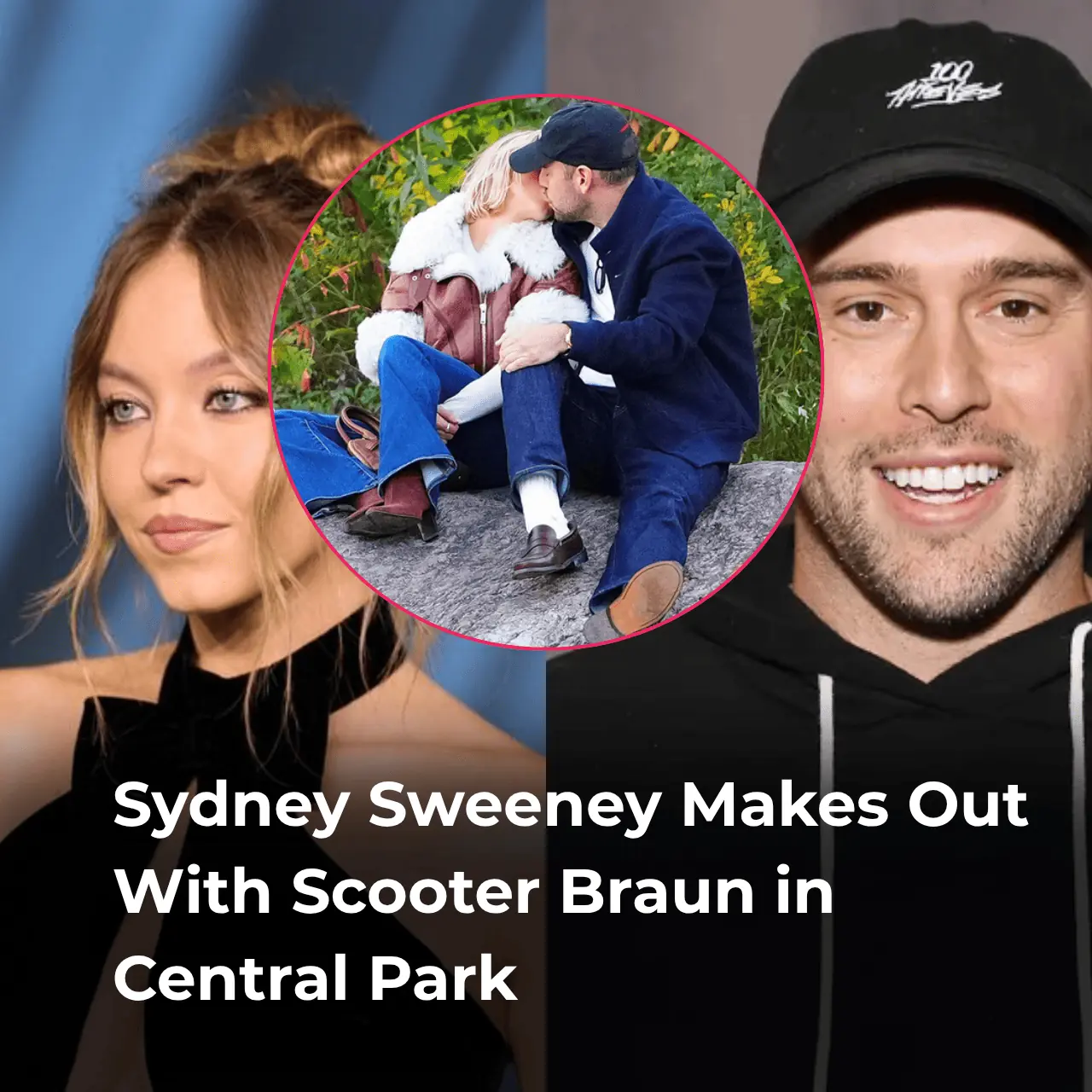 Sydney Sweeney Makes Out With Scooter Braun in Central Park