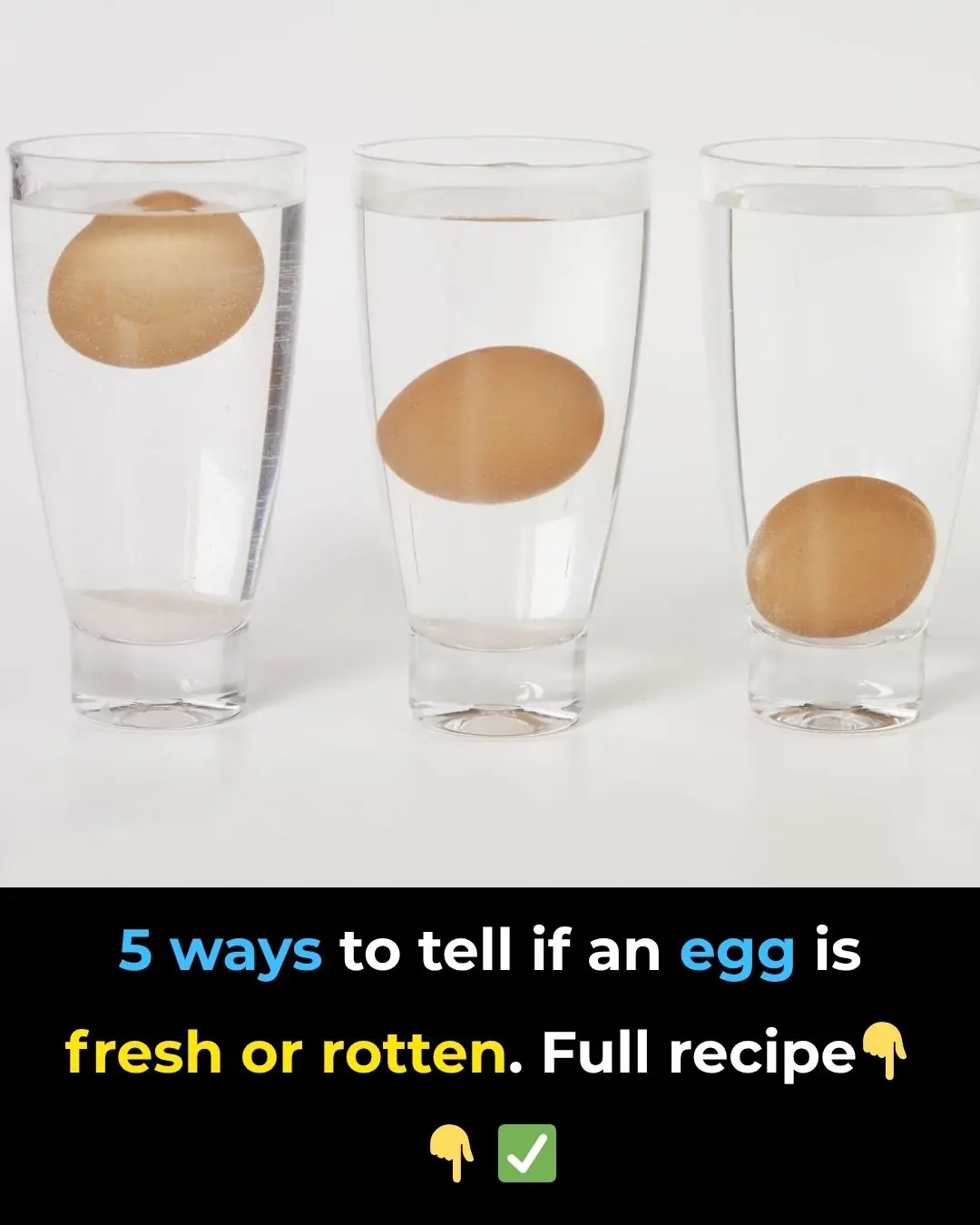 🥚 5 Simple Ways to Tell if Your Eggs Are Fresh or Rotten 🚫