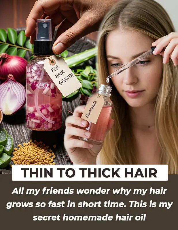 DIY Onion Juice & Onion Oil for Hair Growth: Natural Remedies to Combat Hair Loss, Thinning, and Promote Healthy Hair