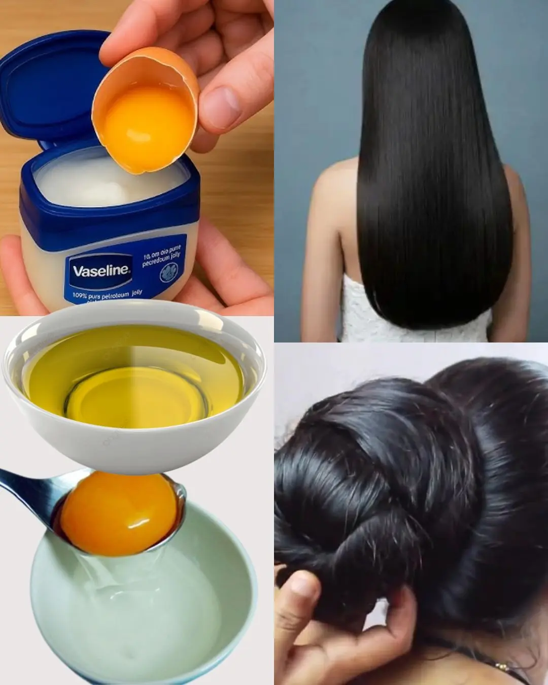 DIY Egg & Vaseline Hair Mask for Extreme Shine and Smoothness 🥚🌟