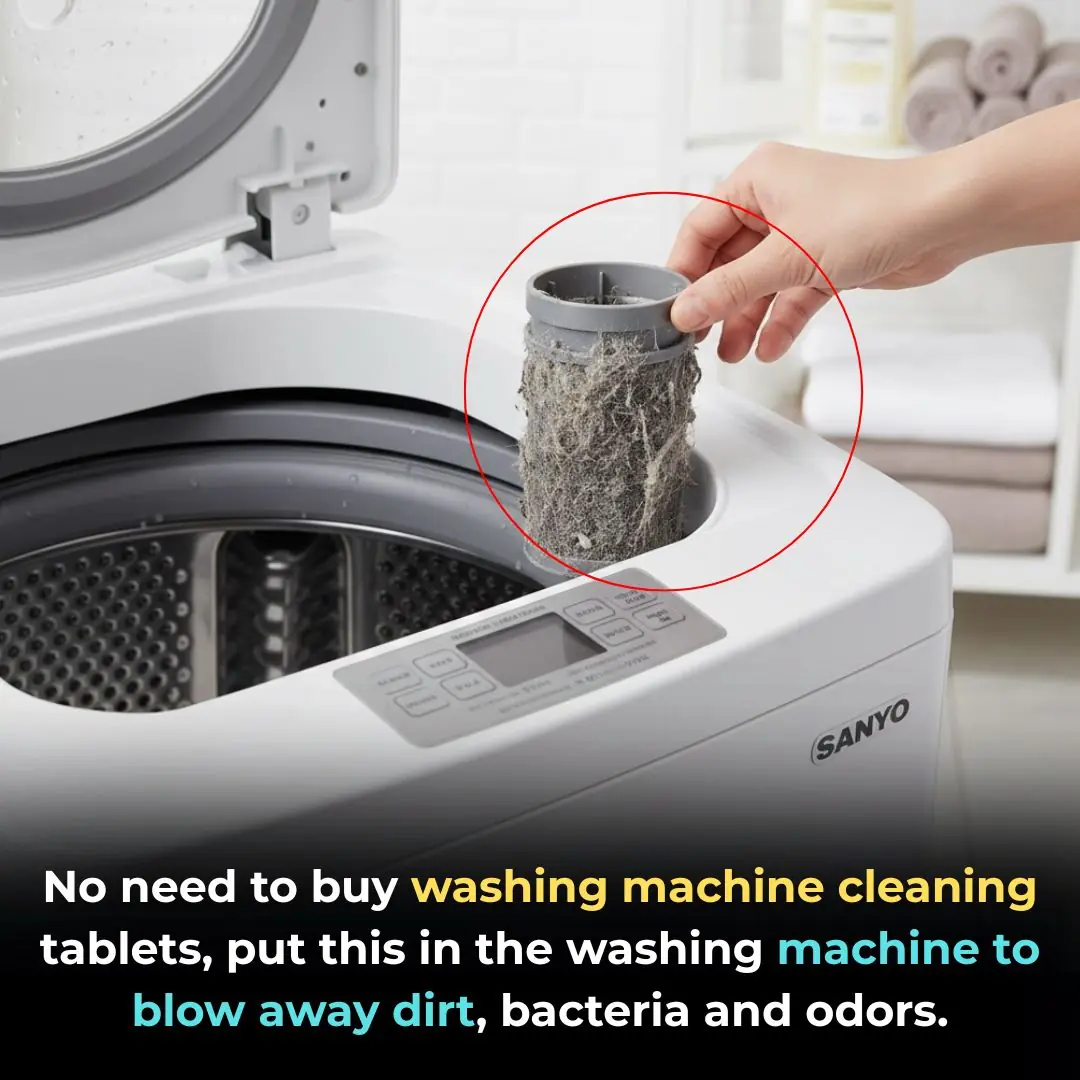 No need to buy washing machine cleaning tablets, put this in the washing machine to blow away dirt, bacteria and odors.