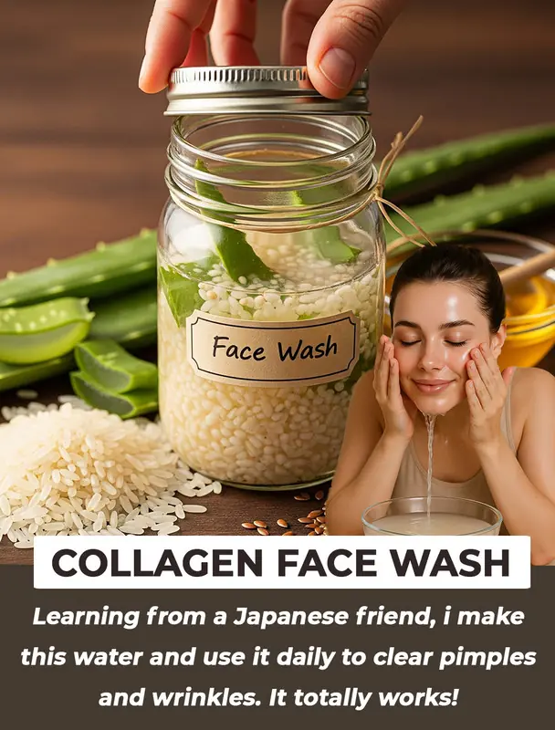 Rice Aloe Face Wash: Japanese DIY For No Wrinkles, Tighten Pores, Clear Skin