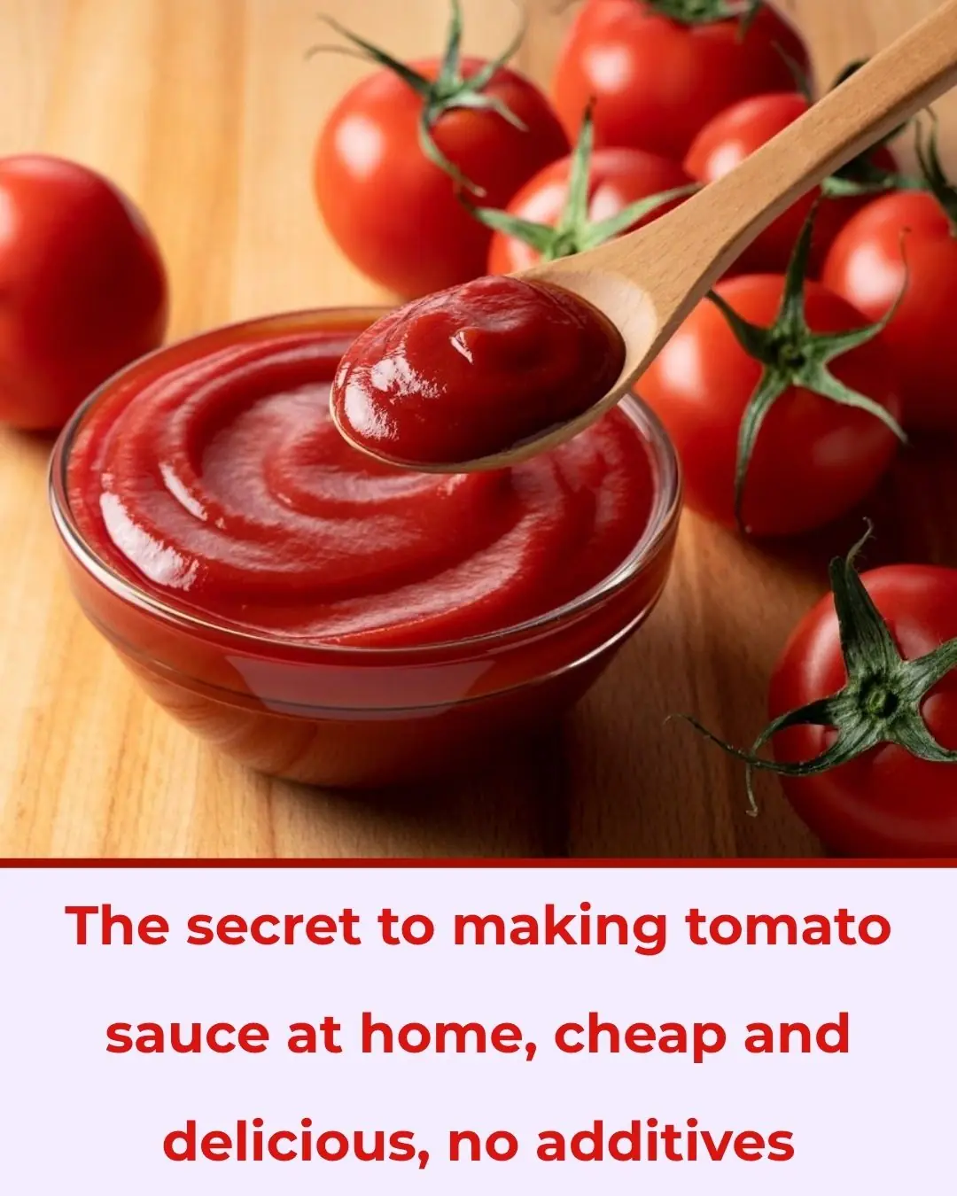 The secret to making tomato sauce at home, cheap and delicious, no additives