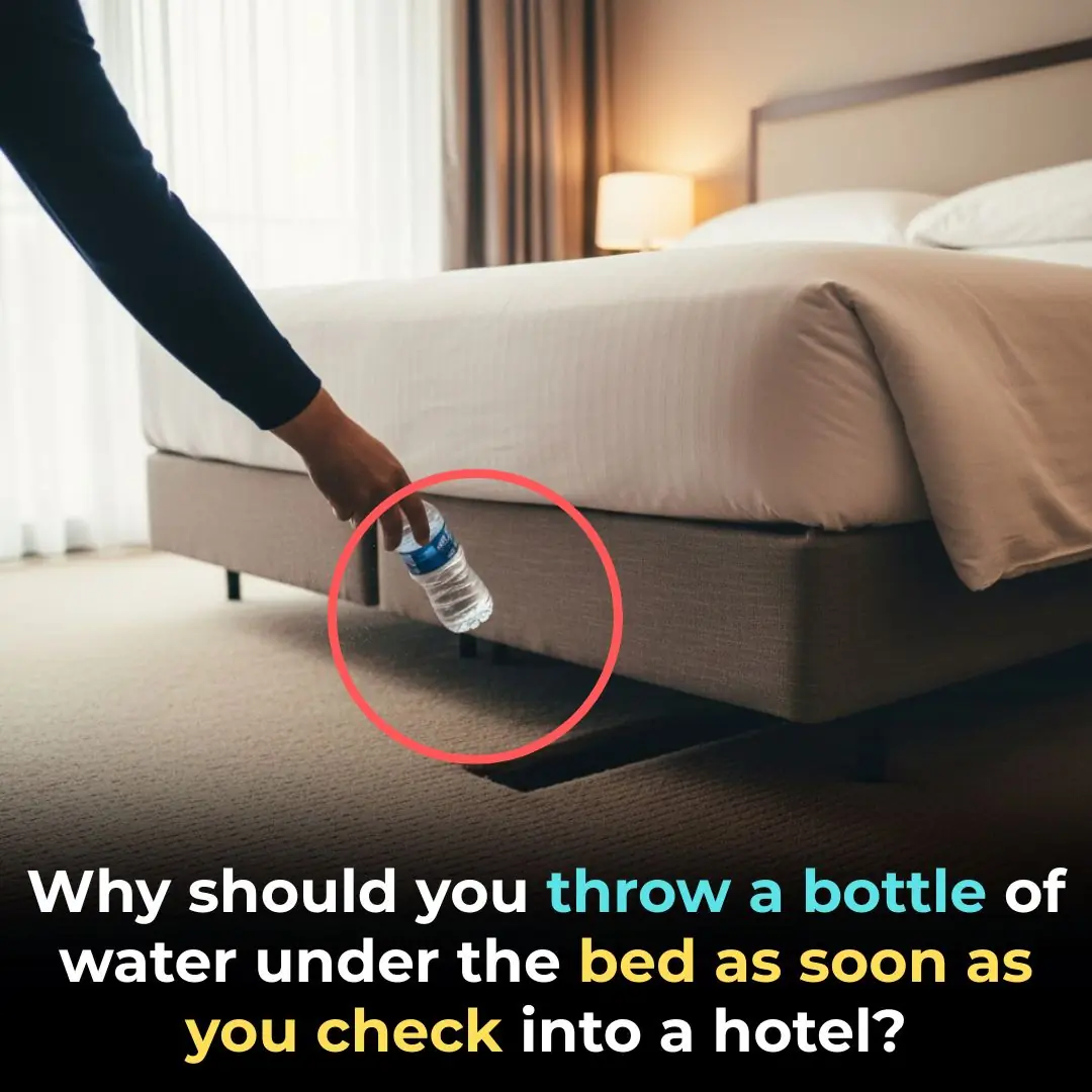Why You Should Toss a Water Bottle Under Your Hotel Bed?