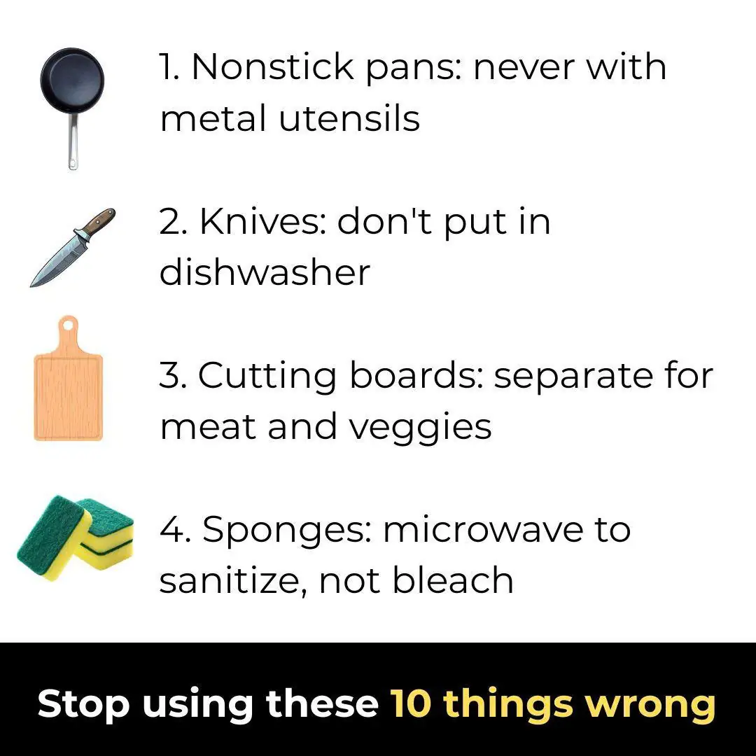 Stop using these 10 things wrong