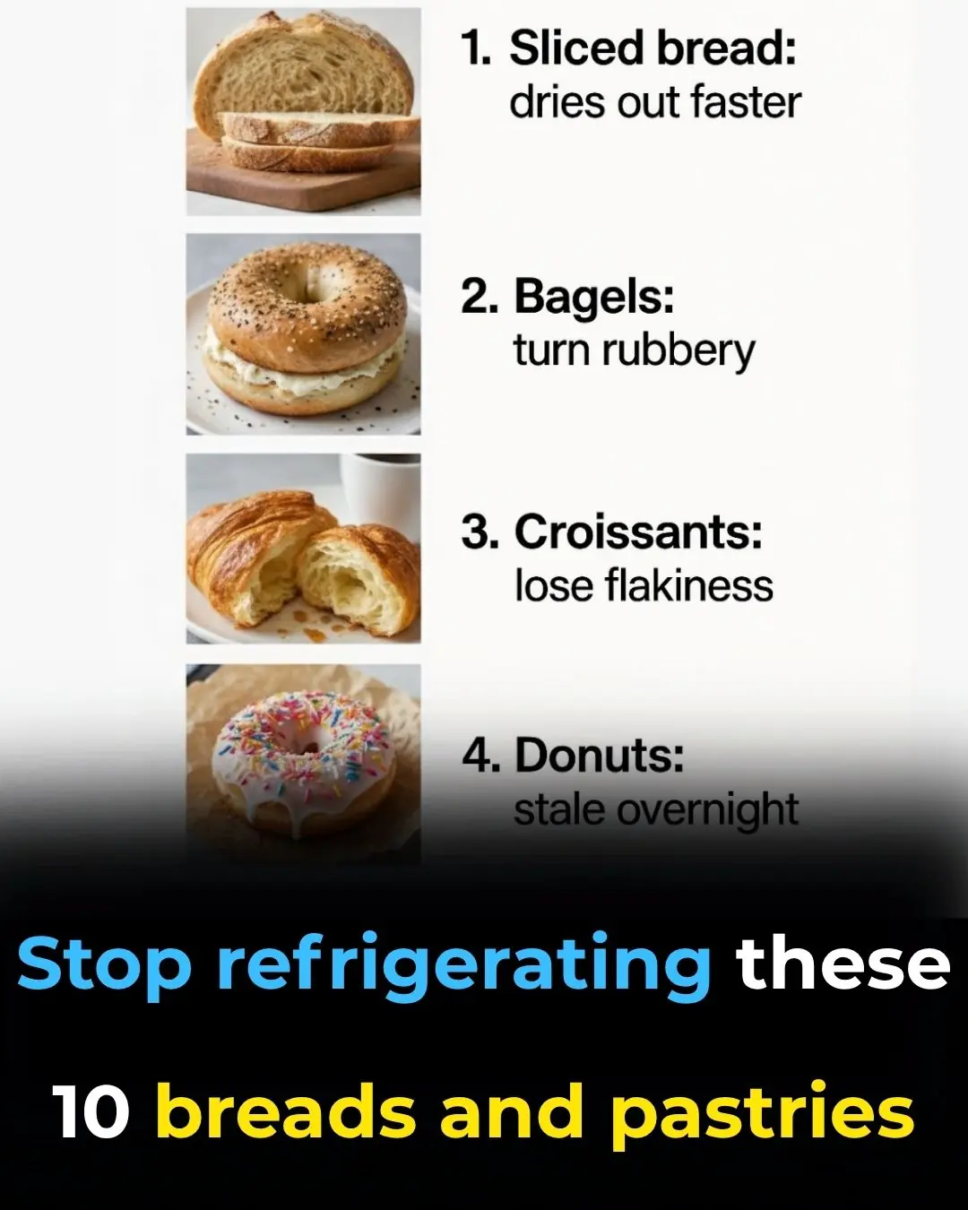 Stop refrigerating these 10 breads and pastries